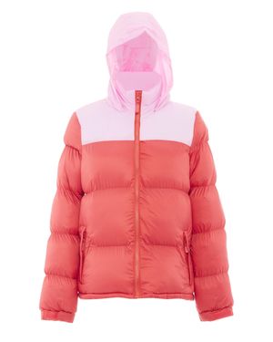 myMo Wattierte Steppjacke Damen Sommerrot Süßes - Pink