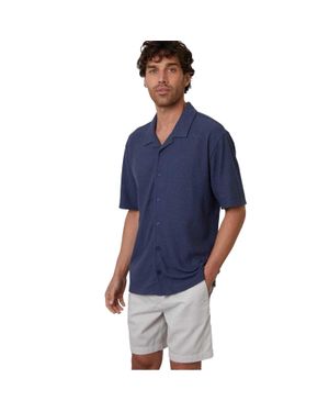 Threadbare "Selkirk" Hemd Für Herren, Leger (Denim) - Blau