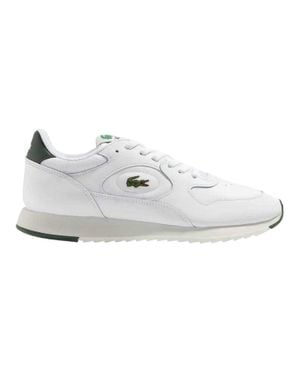 Lacoste "Linetrack" Sneaker Für Herren, Leder /Grün) - Weiß