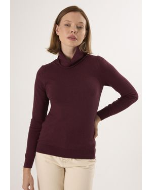 Felix Hardy Rollkragenpullover - Lila