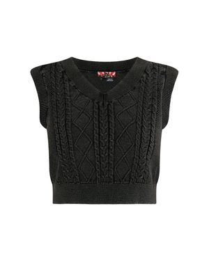 myMo Strickpullunder Damen - Schwarz