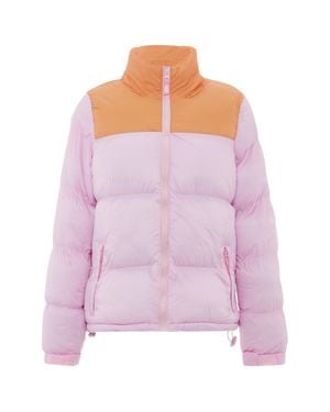myMo Wattierte Steppjacke Damen Süßes Aprikose - Pink