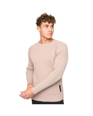 Crosshatch "Kramtax" Pullover Für Herren Raglanärmel (Blaugrün) - Pink