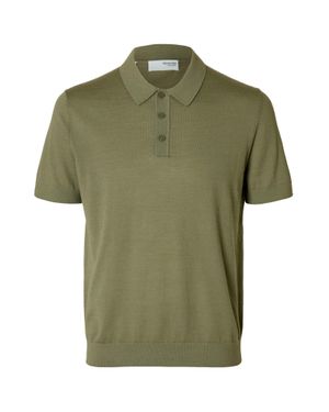SELECTED Poloshirt - Grün
