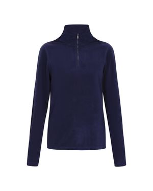 myMo Fleecepullover Damen - Blau