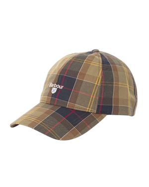 Barbour Tartan-Sport-Baseballkappe - Weiß