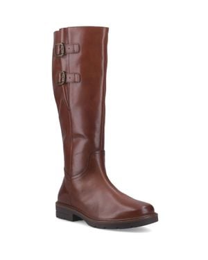 Hush Puppies Tallulah Leder Damen Stiefel - Braun