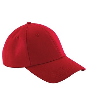 BEECHFIELD® Authentic 6 Panel Baseball Kappe - Rot