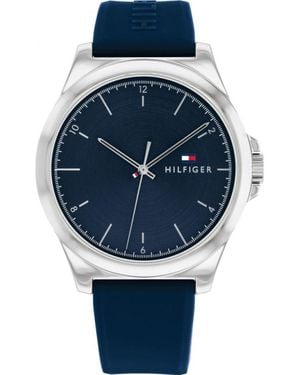 Tommy Hilfiger Herrenuhr Quartz Grau - Blau