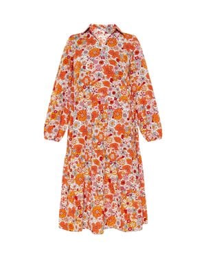 Usha Kleid Frauen Mehrfarbig - Orange