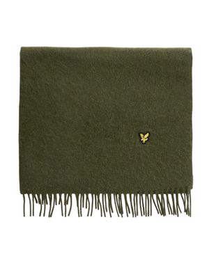 Lyle & Scott "Tonal" Schal, Lammwolle Mischung - Grün
