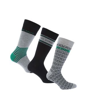 Ted Baker Knöchelsocken Für Herren(3Er-Pack) (Bunt) - Blau