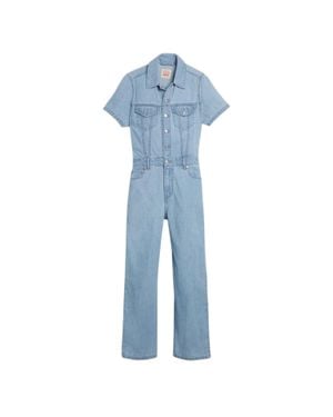 Levi's Jumpsuit Für Damen, Denim, Kurzärmlig - Blau