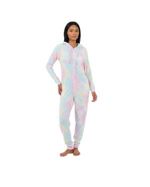 Brave Soul "It Was All A Dream" All-In-One Nachtwäsche Für Damen, Schmal (Pastell- - Blau