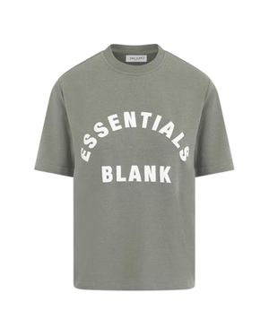 Blank Essentials T-Shirt Für Damen, Übergroßer Boyfriend (Salbei) - Grau