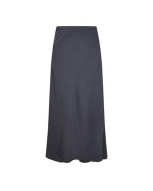 Pieces Midirock Für Damen, A-Linie, Gewebter Stoff (Magnet (Farbe) - Blau