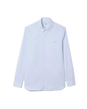 Lacoste Hemd Für Herren, Popelin - Blau