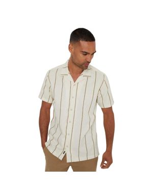 Threadbare Hemd Für Herren, Regulär (Ecru) - Weiß