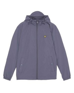 Lyle & Scott Kapuzenjacke Für Herren, Durchgehender Reißverschluss (Graystone) - Blau