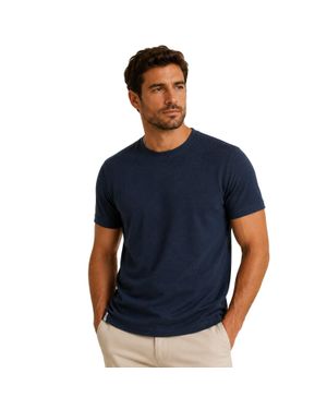 Threadbare "Gosford" T-Shirt Für Herren/Damen Regulär - Blau