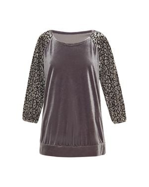FELIPA Bluse Frauen Mittelgrau
