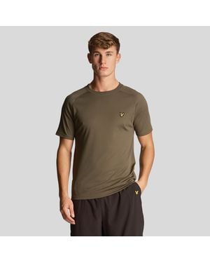 Lyle & Scott "Core" T-Shirt Für Herren Raglanärmel - Grün