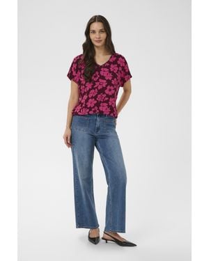 Kaffe Ärmellose Bluse Kaamber Ärmellose Bluse Loose Fit - Rot