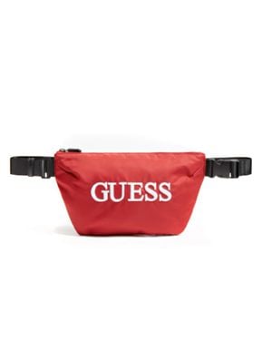 Guess Herren Bauchtasche Quarto-Logo - Rot