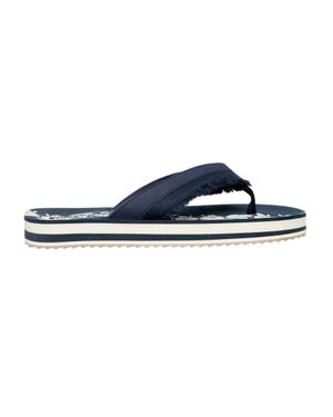 Threadbare Floral Muster Flipflops Für Herren/Damen Flach - Blau