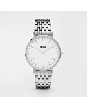 Cluse Edelstahl Armbanduhr - Mettallic