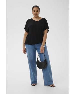 Kaffe Ärmellose Bluse Kcami Ärmellose Bluse Loose Fit - Blau