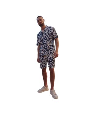 Threadbare "Langdale" Hemd Für Herren, Regulär - Blau