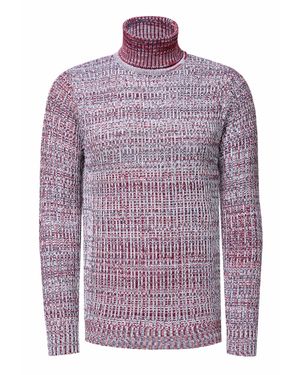 Rusty Neal Schwerer Grobstrick Rollkragen-Pullover - Lila