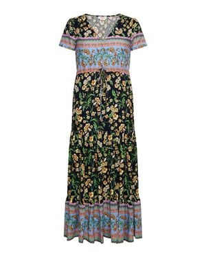 Usha Sommerkleid Damen Mehrfarbig - Grün
