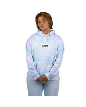 Superb Sweatshirt Tie Dye Frauen - Blau