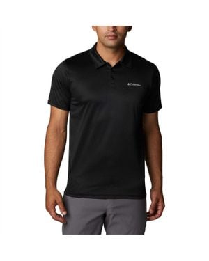 Columbia Poloshirt Für Herren, Kurzärmlig - Schwarz
