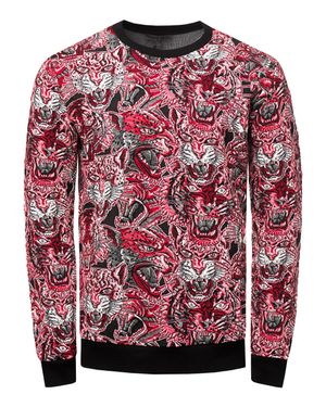 Rusty Neal Sweatshirt Langarm Roter Tiger Streetwear Sweater