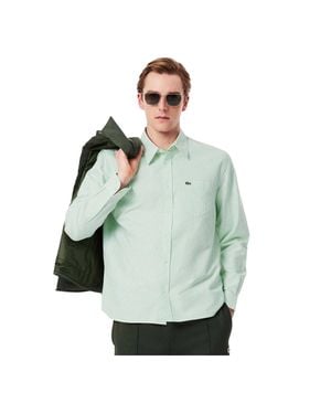 Lacoste Hemd Für Herren, Oxford-Stil - Grün