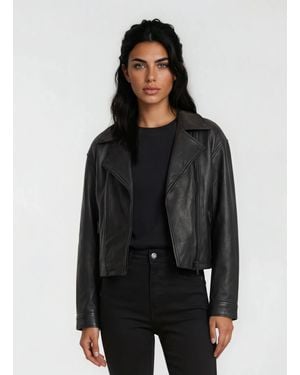 trueprodigy Trueprodigy Lederjacke Alba - Schwarz
