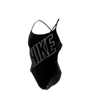 Nike Badeanzug Für Damen, Schmal - Schwarz