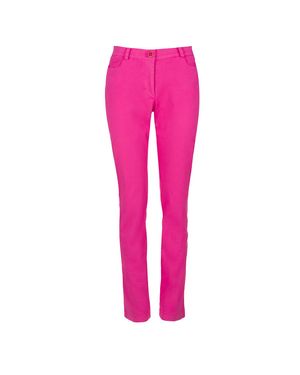 Conquista Fuchsia Tie Dye Long Fitted Pants - Pink