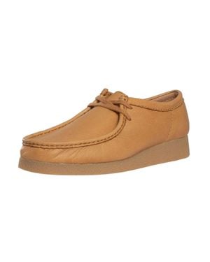 Clarks Wallabee Evo Leder-Sneaker - Braun