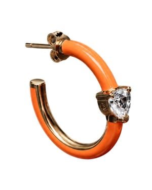 Chiara Ferragni Damen Emailliert Kreolen - Orange