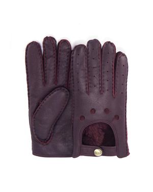 Australia Luxe Motorradhandschuhe Leder Prince Handschuhe - Lila