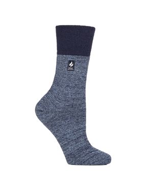 Gentle Grip Damen Nicht-Aufdringliche Thermo Honeycomb Top Socken - Blau