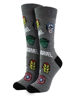 Marvel Herren Socken - Schwarz