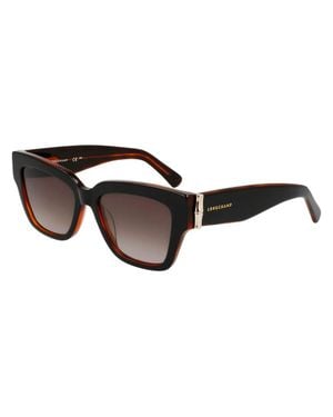 Longchamp Braune Acetat-Sonnenbrille - Schwarz