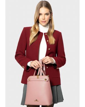 Wittchen Damen-Lederrucksack, Trapezförmig, Naturleder - Rot