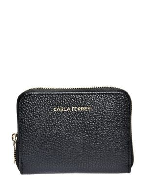 Carla Ferreri Rindsledertasche - Schwarz