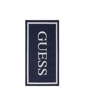 Guess Herren Strandtuch - Blau